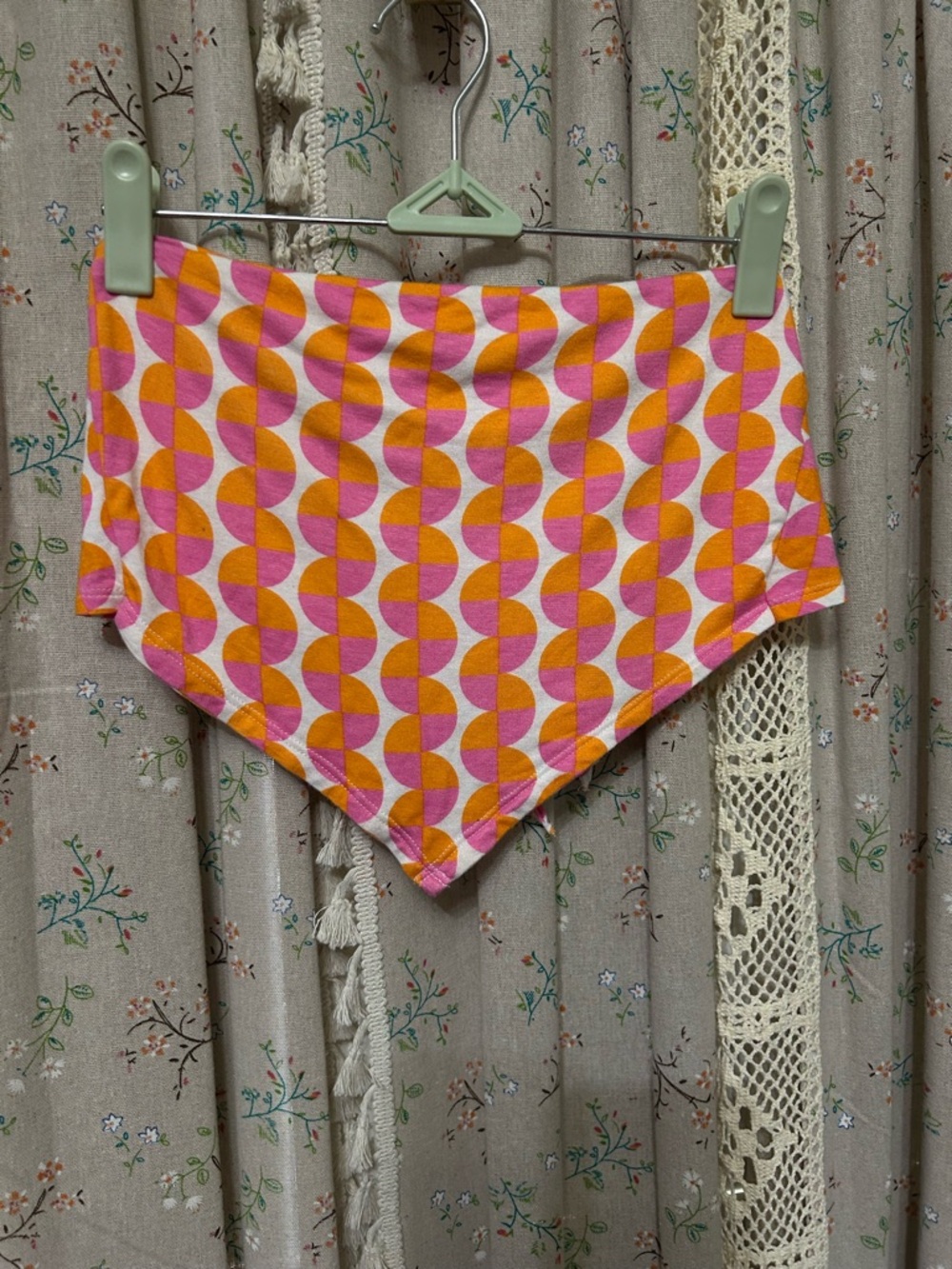PAC Sun PAC Cares Retro Geo Print Handkerchief Tube Top Bandeau Small